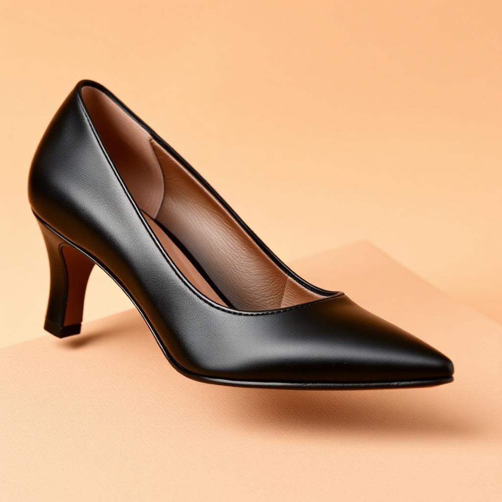 Vionic Atrium Women's Pointed Pump in Black Leather