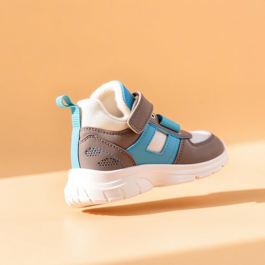 Hoka Cloudline Kids' Athletic Shoe in White / Teal