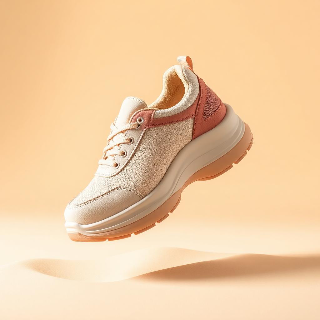Hoka Cushion Cloud Women's Walker in Bone / Peach
